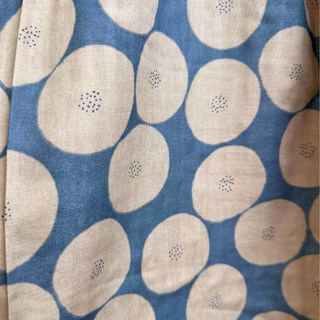 4.1oz Halo Spot Cotton Double Guaze - Grey/Beige