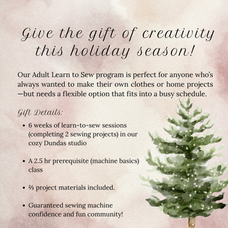 Holiday Gift - Learn-to-Sew Adult