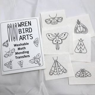 Wren Bird Arts Washable Transfers - Moths