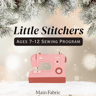 Holiday Gift - Sewing Classes Ages 7-12