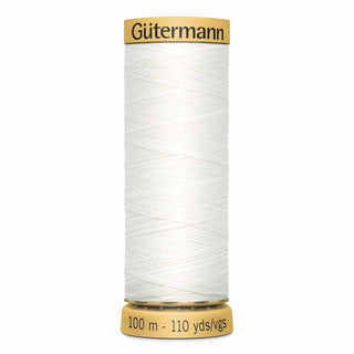 Gütermann Natural 100% Cotton Thread - #1006 White
