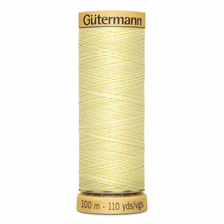 Gütermann Natural 100% Cotton Thread - #1370 Light Yellow