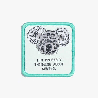 Iron On Patch - I'm Probably Thinking About Sewing