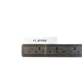"+1 Armor" Sew-In Tags - 6pc
