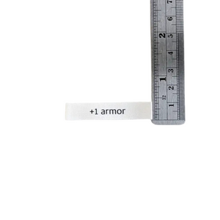 "+1 Armor" Sew-In Tags - 6pc
