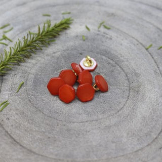 Quartz Buttons Tangerine - 10 mm