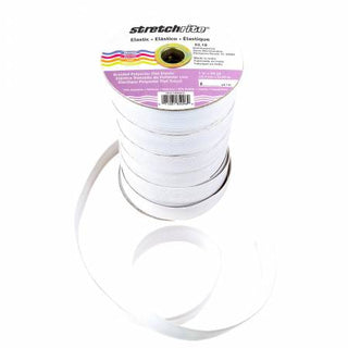 Braided Elastic 25mm (1 inch) - White