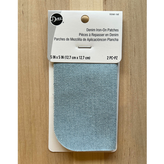 2pc Iron on Patch - Stonewashed Denim