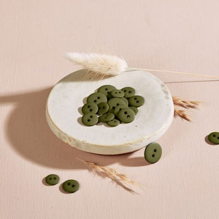 Classic Matte Buttons Ivy Green - 12 mm