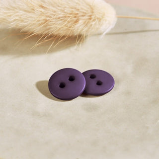 Classic Matte Buttons Majestic Purple - 12 mm