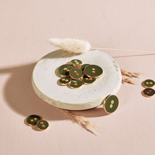 Joy Buttons Ivy Green - 15 mm