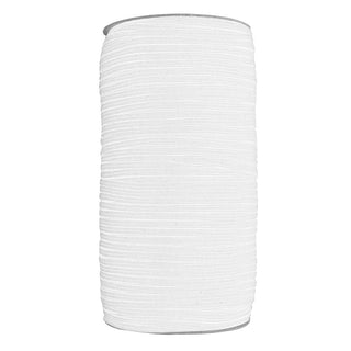 1.15 MTR REMNANT Braided Elastic 6mm (1/4 inch) - White