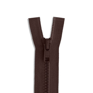 YYK #5 Molded Plastic Zipper - Dark Brown