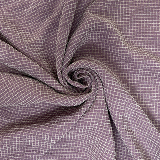 5.3oz Linen Blend Check - Plum