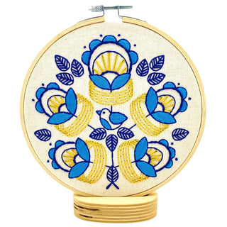 Complete Embroidery Kit - Golden Rings