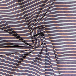 3.7oz Organic Cotton Stripe - Huckleberry