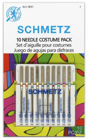 SCHMETZ Chrome 10 Needle Variety Pack