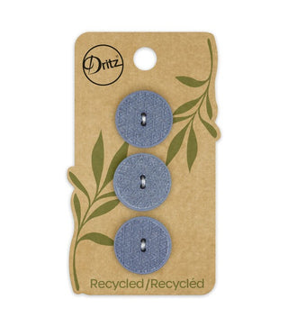 Recycled Hemp Buttons - Blue