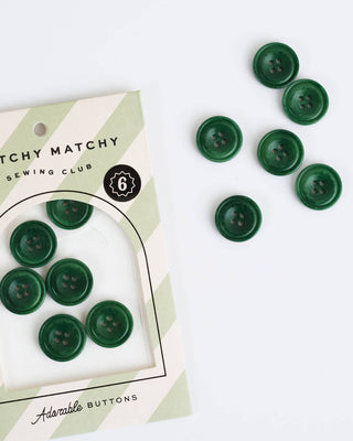 Juniper 3/4" Corozo Nut Buttons: Set of 6