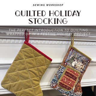 Quilted Holiday Stocking - Sewing Workshop