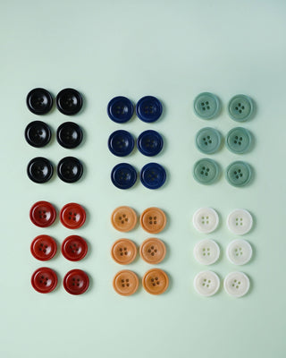 Midnight 3/4" Corozo Nut Buttons: Set of 6