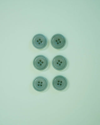 Jadite 3/4" Corozo Nut Buttons: Set of 6