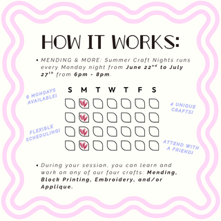 Mending & More: Summer Craft Nights