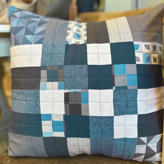 Quilted Pillow - 16-Patch Block Design