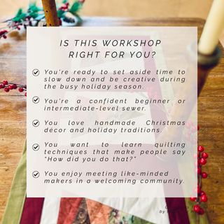 Festive Table Runner - Learn Paper Piecing (Quilting Techniques)