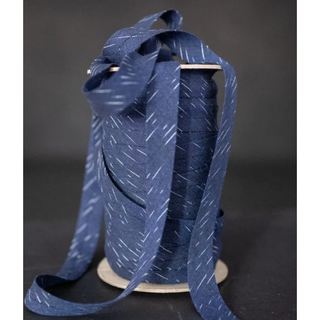 Bias Binding - Indigo Snow