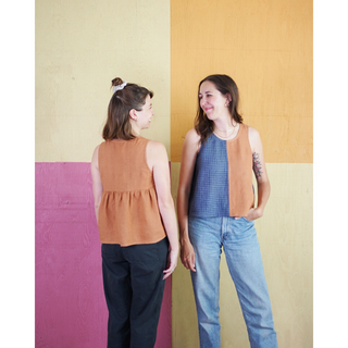 Peplum Split Tank