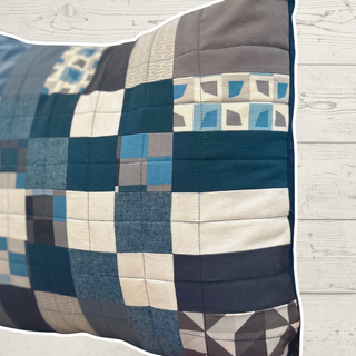 Quilted Pillow - 16-Patch Block Design