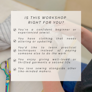 Rework Clinic (Alterations and Upcycling)