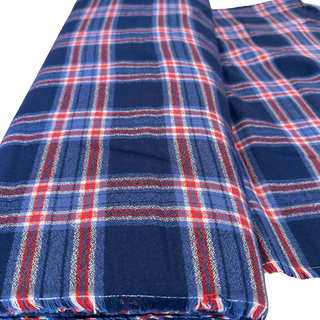 6.4oz Mammoth Cotton Flannel - Americana Navy