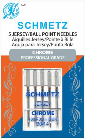SCHMETZ Chrome Jersey/Ball Point Needles - Pkg of 5
