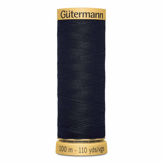 Gütermann Natural 100% Cotton Thread - #1001 Black