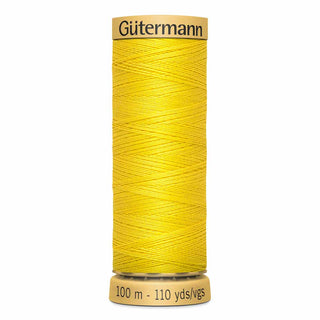 Gütermann Natural 100% Cotton Thread - #1620 Bright Yellow