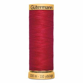 Gütermann Natural 100% Cotton Thread - #4880 Bright Red