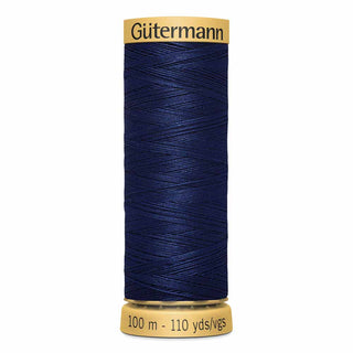 Gütermann Natural 100% Cotton Thread - #6290 Midnight Blue