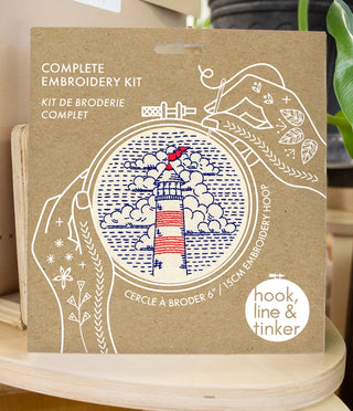 Complete Embroidery Kit - Lighthouse