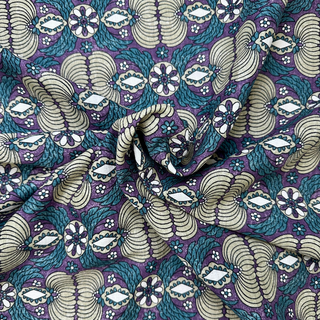 4.9oz Shibui Garden Dobby Cotton - Green/Purple
