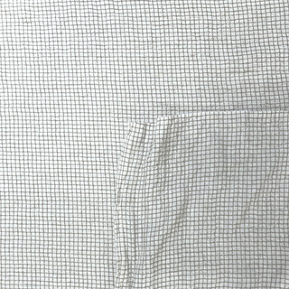 5.3oz Linen Blend Check - Ivory