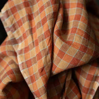 4.7oz Aqua Anzac Stripe Linen