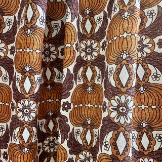 4.9oz Shibui Garden Dobby Cotton - Orange/Brown