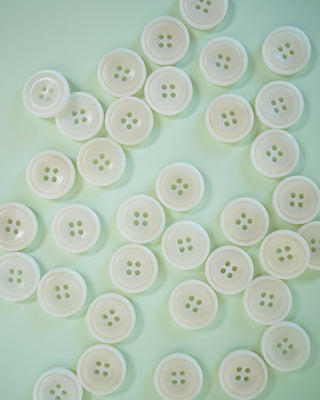 Milk 7/8" Corozo Nut Buttons: Set of 6
