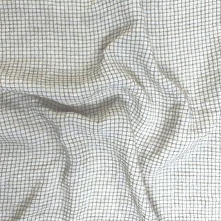 5.3oz Linen Blend Check - Ivory
