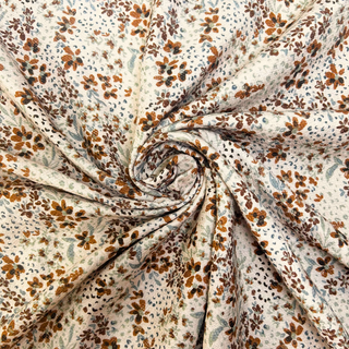 7.1oz Floral Cotton Jacquard - Sage