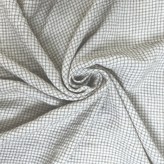 5.3oz Linen Blend Check - Ivory