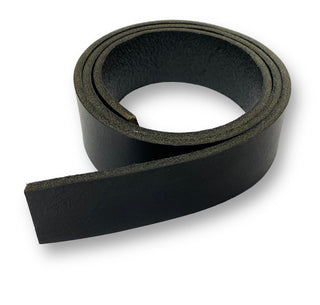 Black Leather Straps (pre-cut 4 foot length)