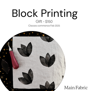 Block Printing and Mitered Napkins (Gift)